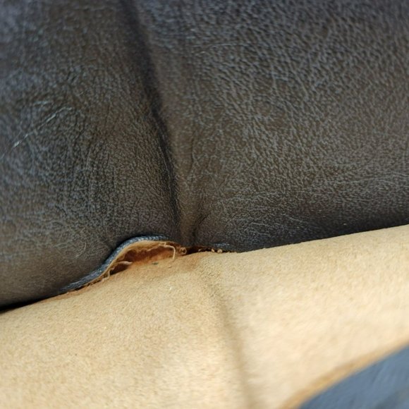 Tooled Leather Wallet Eagle Wings Mexico Vintage Black Leather Whip Stitching - Picture 9 of 12